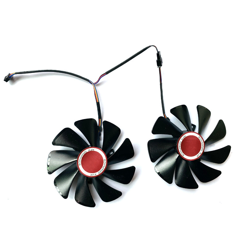 2PCS Double ball 95MM Y Cooling Fan RX580 Cooling replacement For XFX RX 580 4G 590 8G HIS RX580 Ice