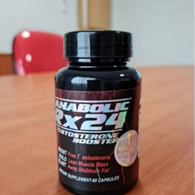 ( Terbaik) Anabolic Rx 24 Original Asli Rx24 Obat Herbal Suplemen Penambah Hormon Testosteron Booste