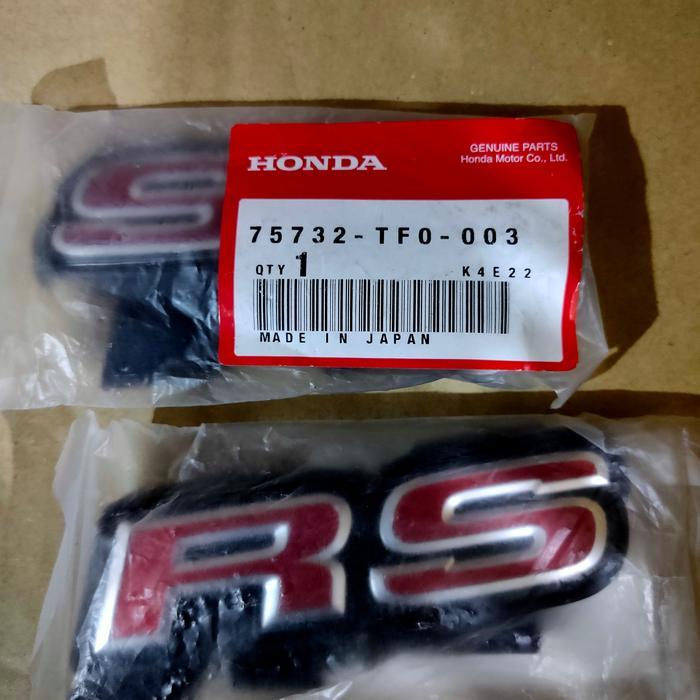 Emblem RS grill Honda Jazz RS 2011-2013 Original PASSSS