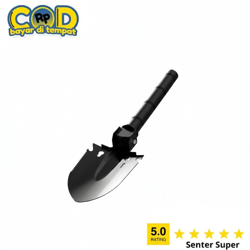 Sekop Lipat Engineer Premium - Tactical Shovel Camping Kuat
