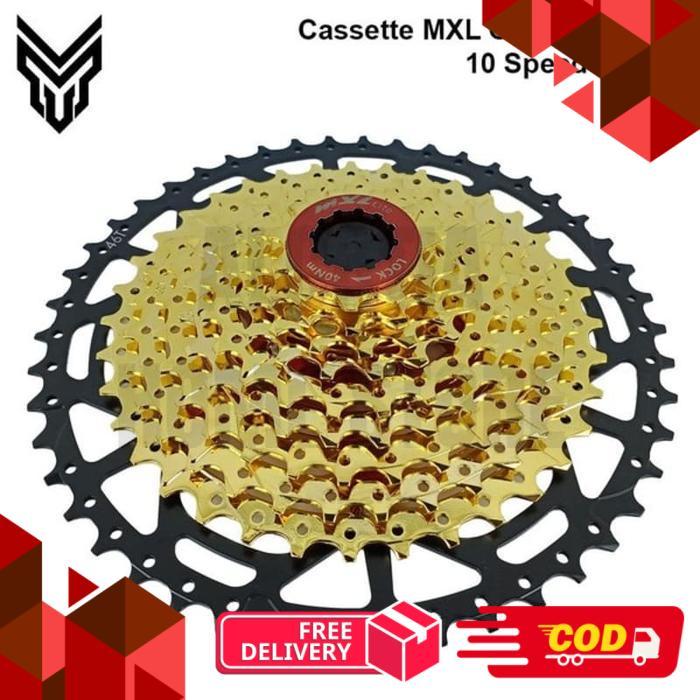 MXL Gold Ultralight Cassette Sprocket 10 Speed - 11-46T