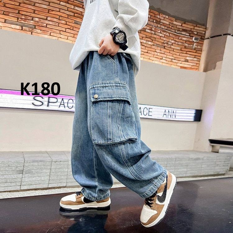 K180 Celana Skena Cargo Kargo Anak Laki Laki Tanggung
