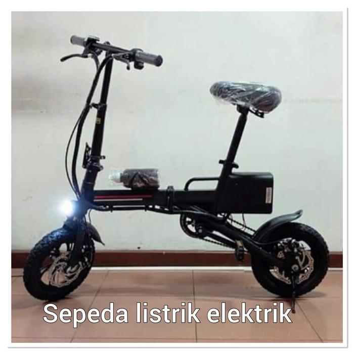 Sepeda Listrik lipat DJG ELEKTRIK dan manual (12"inch) Anak dan dewasa
