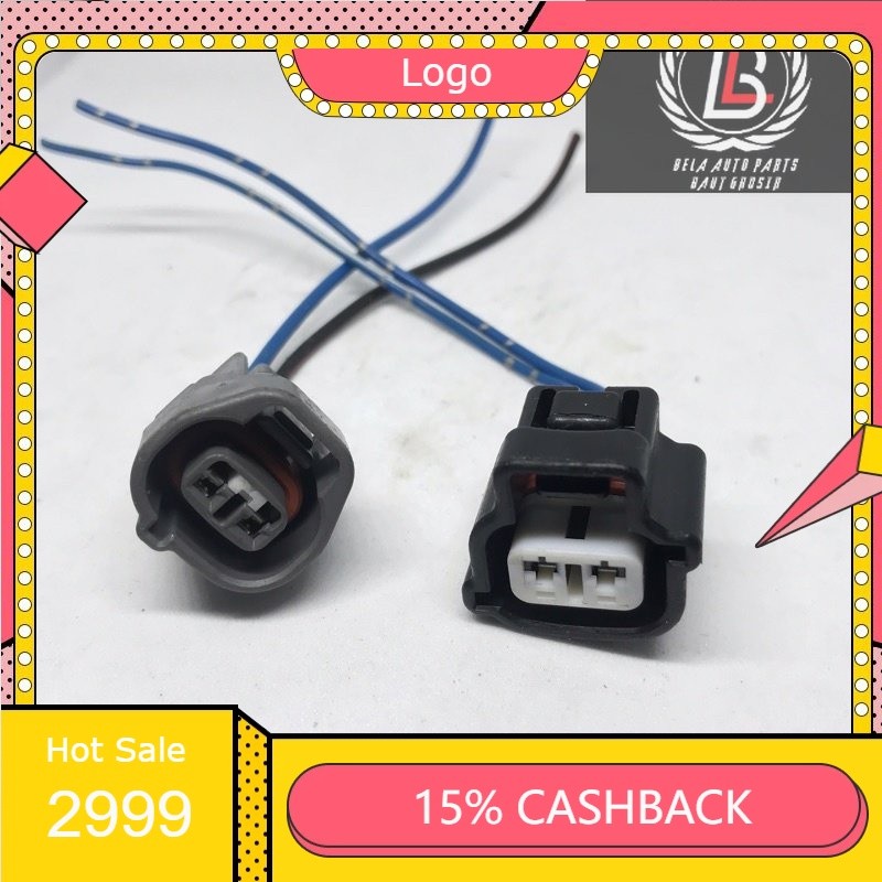 COD SOKET KABEL FITING  LAMPU SEIN SERI SENJA ORI MITSUBISHI CANTER PIN 2 / KABEL KONEKTOR LAPU SEIN