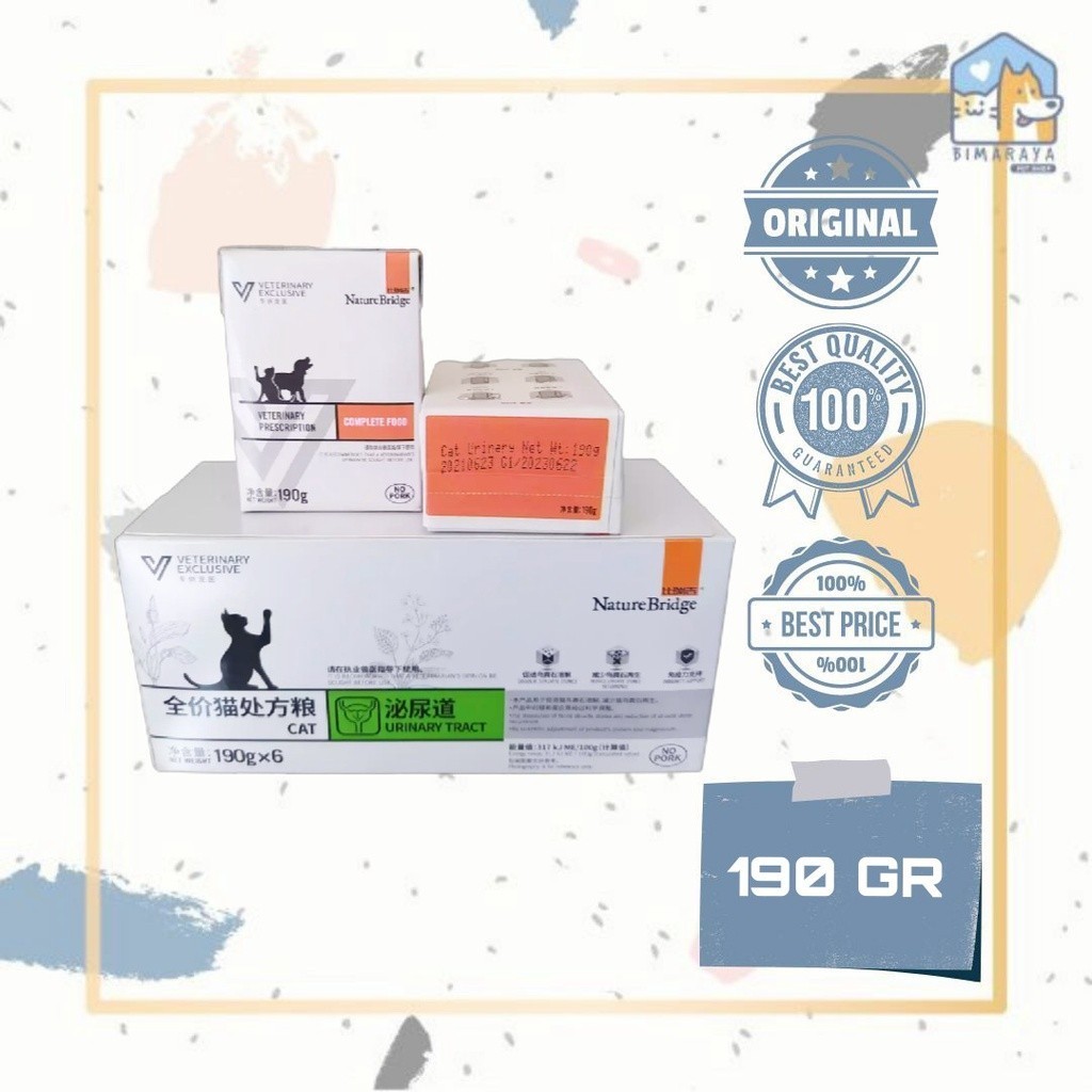 NATURE BRIDGE URINARY TRACT WET FOOD 190GR VETERINARY PRESCRIPTION