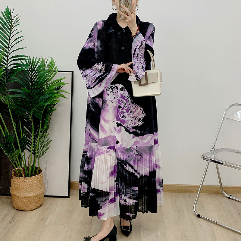 Muslim Jas trench coat wanita untuk perdagangan luar negeri model vintage musim semi dan gugur 2024 