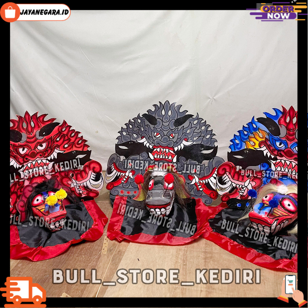 Barongan Caplokan Anak Anak No 3 Bahan Kayu Jamang Talang
