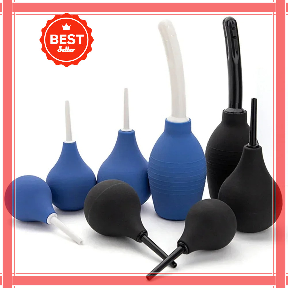 Mecal Enema Rectal Shower Large Capacity Enema Ball Syringe System Anus Cleaner Tip Nozzle Plug Colo