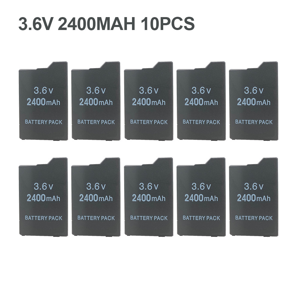 10PCS 3.6V 2400mah Li-ion Rechargeable Battery for Sony PSP2000 PSP3000 PSP 2000 3000 PSP-S110 PlayS