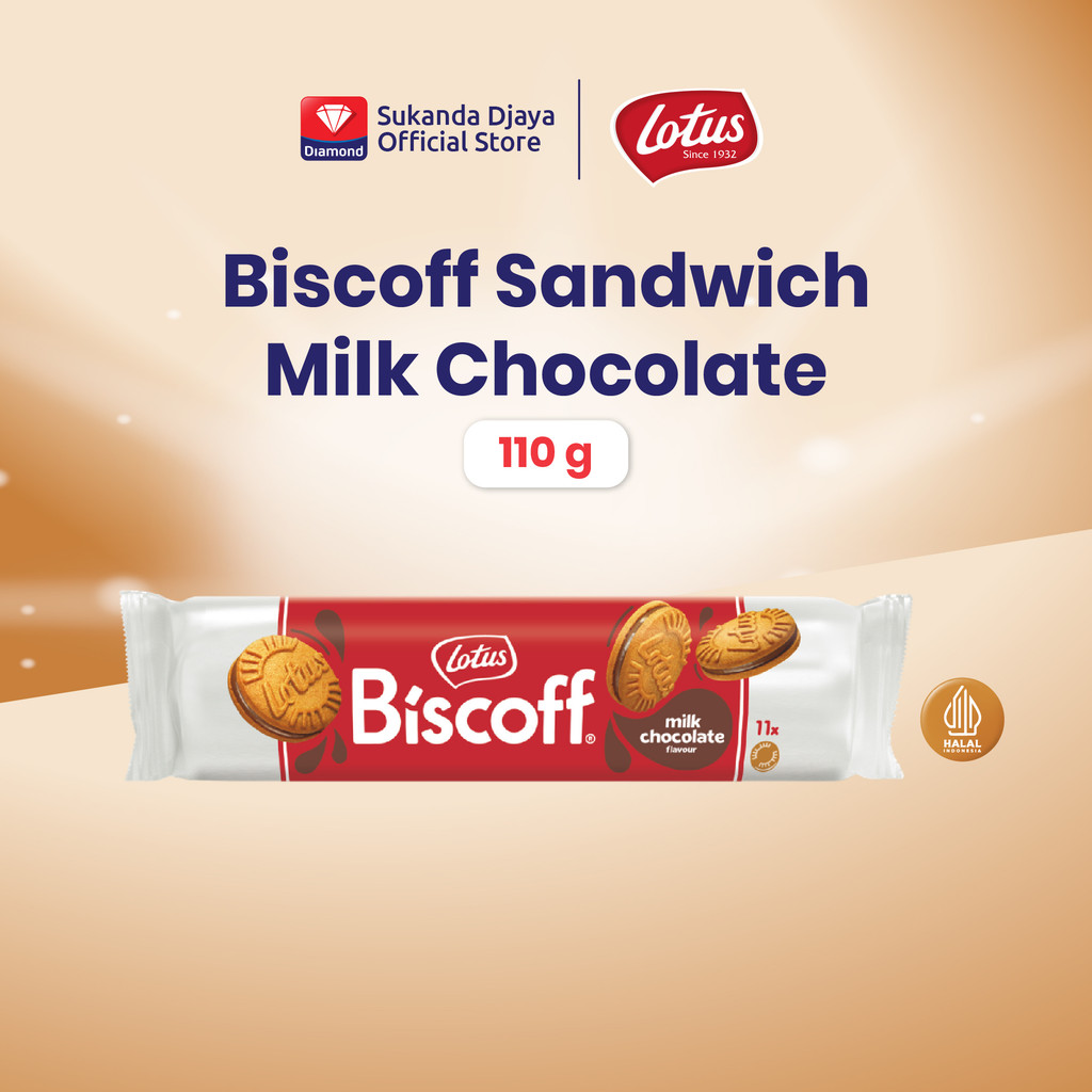 Lotus Biscoff Sandwich Milk Chocolate 110 Gr