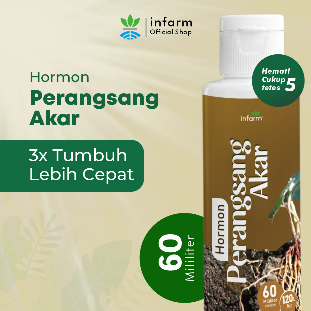 INFARM Hormon Akar 60ml Nutrisi Perangsang Akar Tanaman Pupuk Cair Root Booster Stek Hidroponik