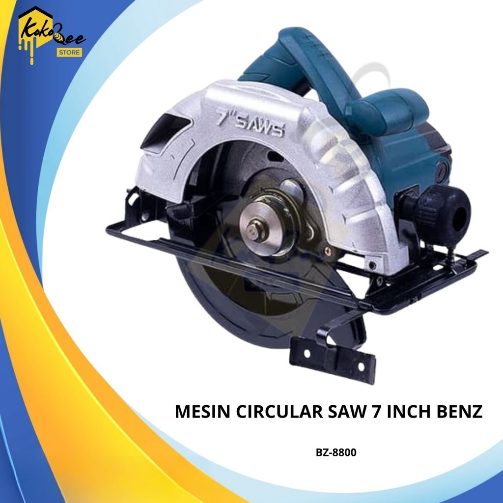 Benz Werkz Mesin Potong Kayu 7 inch / Circular Saw 7" Low Watt / Mesin Circle 7 inch 900watt / Mesin