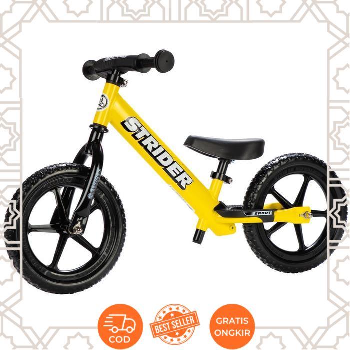STRIDER Balance Bike 12 Sport Sepeda Anak Push Bike - Yellow -Eclips