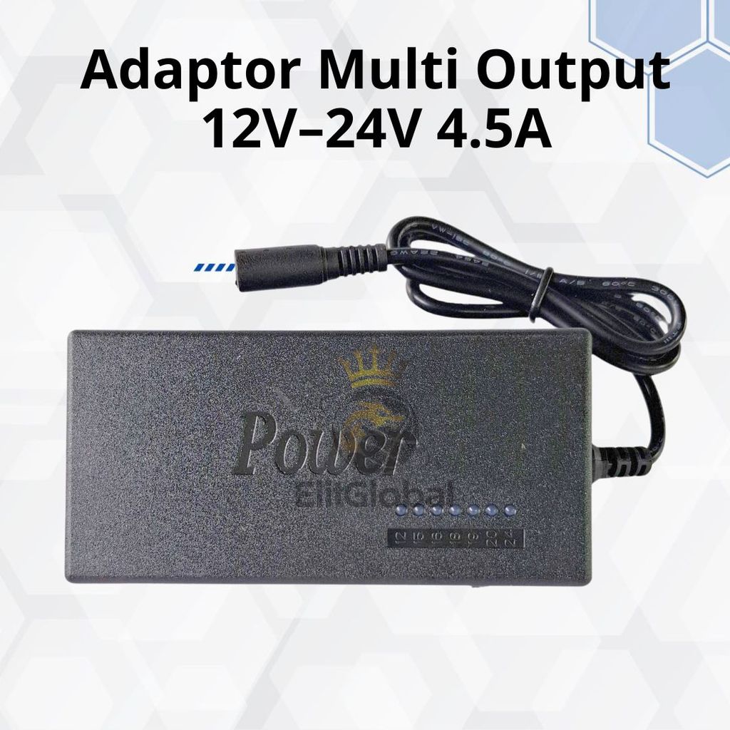 Adaptor Multi Output Adjustable 12V Sampai 24V 4A 4.5A