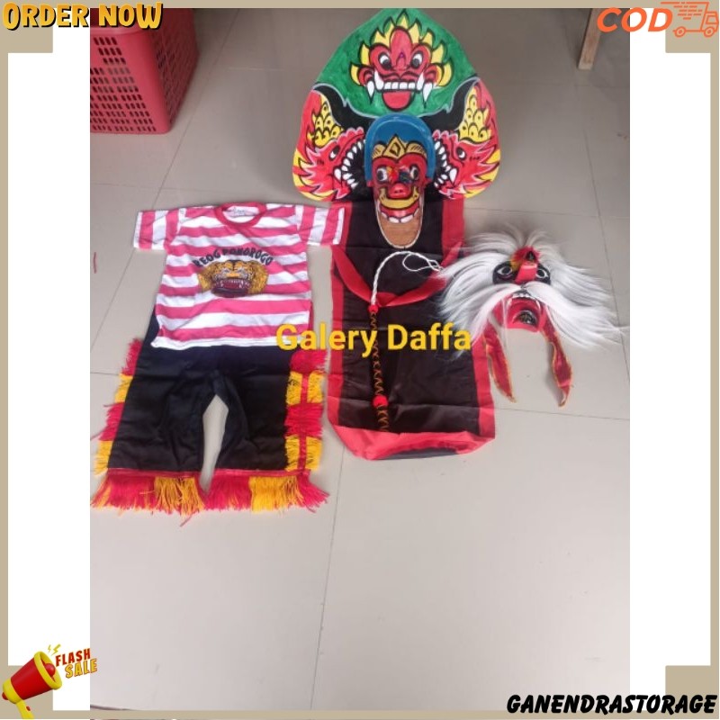 barongan. barongan anak. barongan murah. ganongan. topeng ganongan. bujangganong. baju reog. baju re