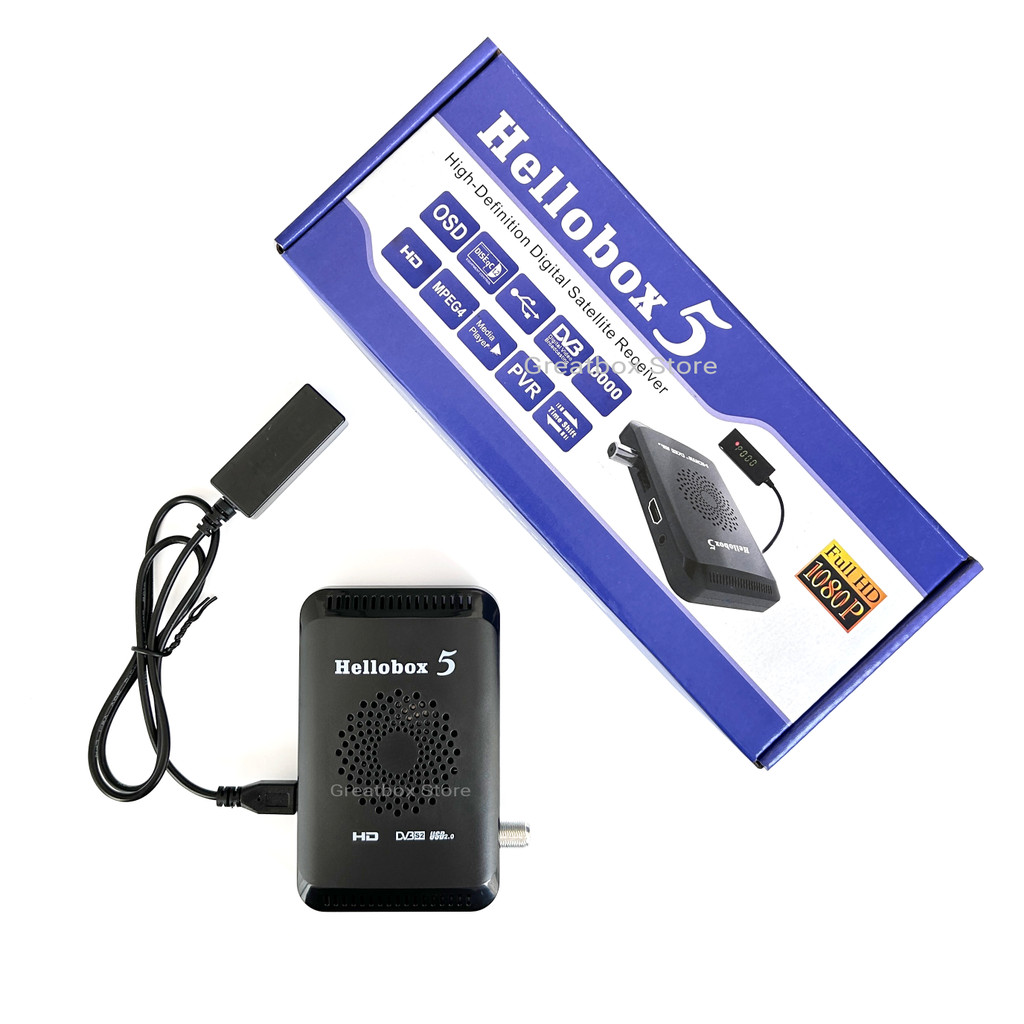 Hellobox 5 mini HD Satellite Receiver DVB S2 Support USB WiFi Dongle 3G Modem USB 2.0 Hellobox5