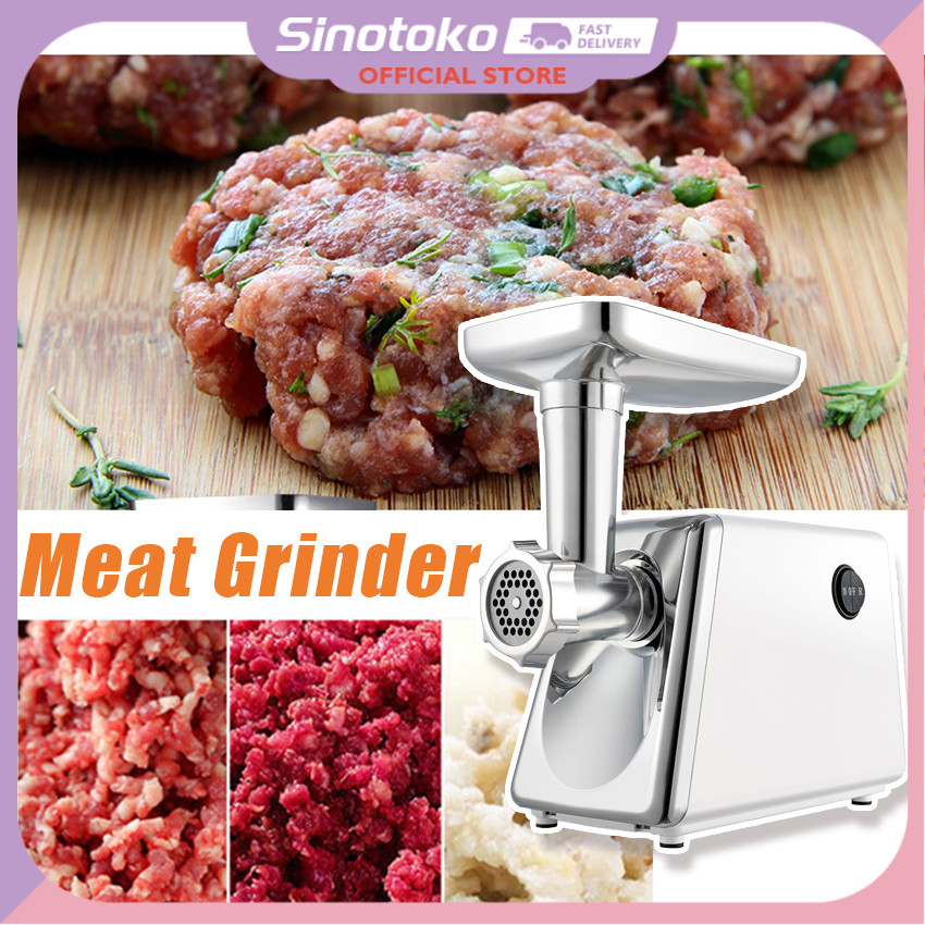 Mesin Giling Daging Listrik 300W – Bahan Stainless Steel, Daya Besar, Serbaguna untuk Giling Daging,