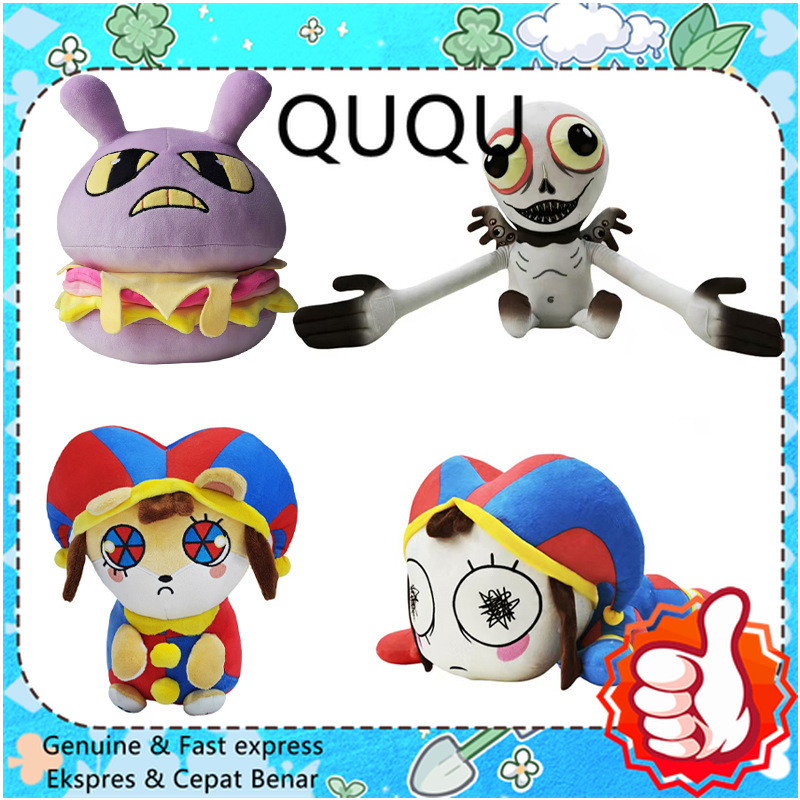 Anime The Amazing Digital Circus Plush Big Pomni Jax Doll Cartoon Stuffed Clown Figure Plushie Toy