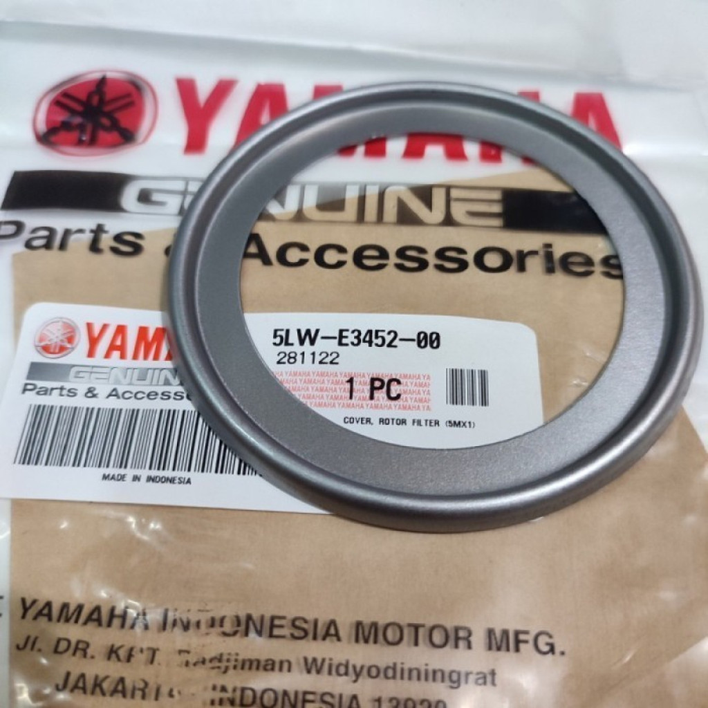 COVER ROTOR FILTER PLAT KREK KRUK AS NOUVO MIO SPORTY SMILE SOUL ORIGINAL YGP 5LW-E3452-00