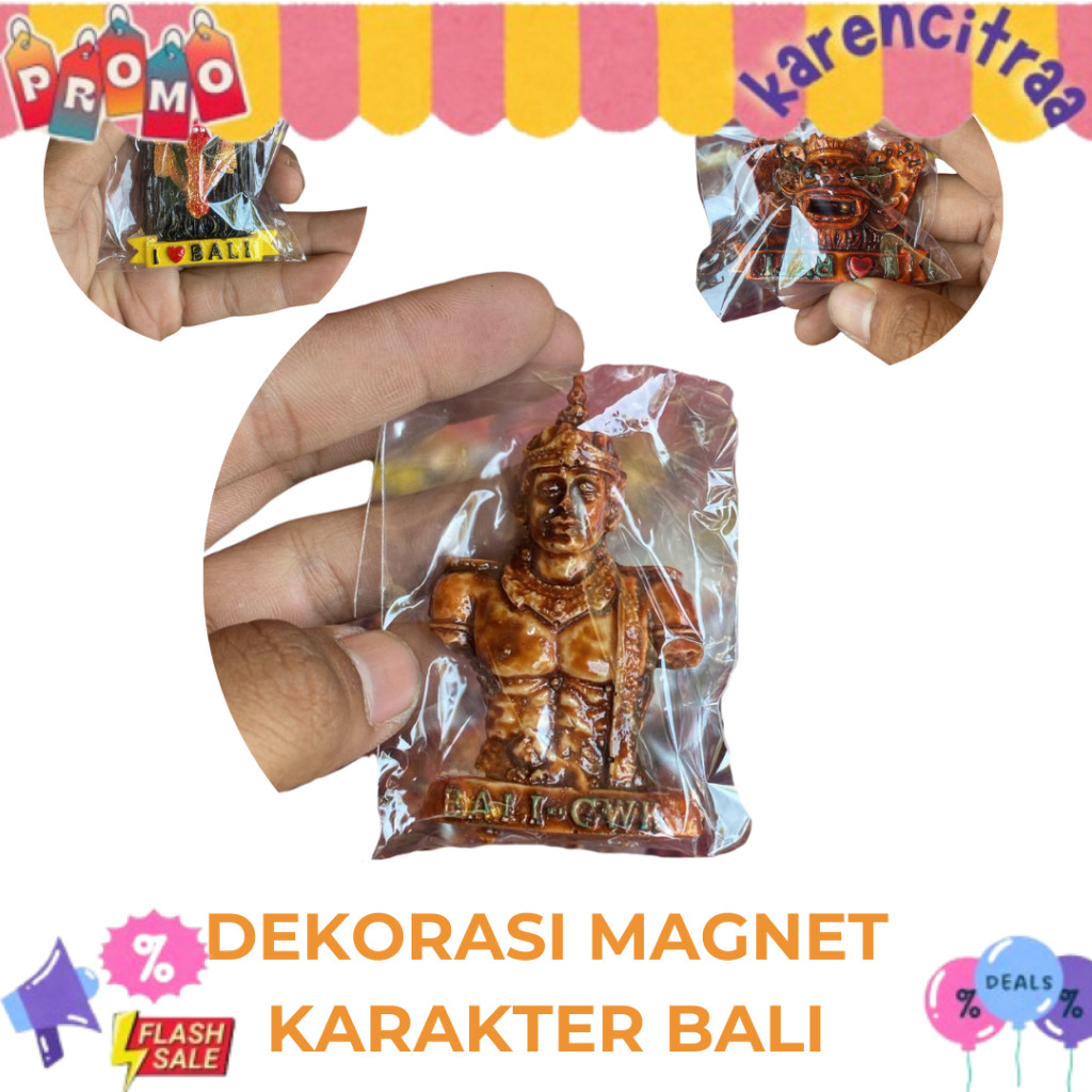 Magnet Barong Bali Resin - Magnet Karakter bali - Magnet Garuda Pancasila - Magnet Gwk - Magnet Garu