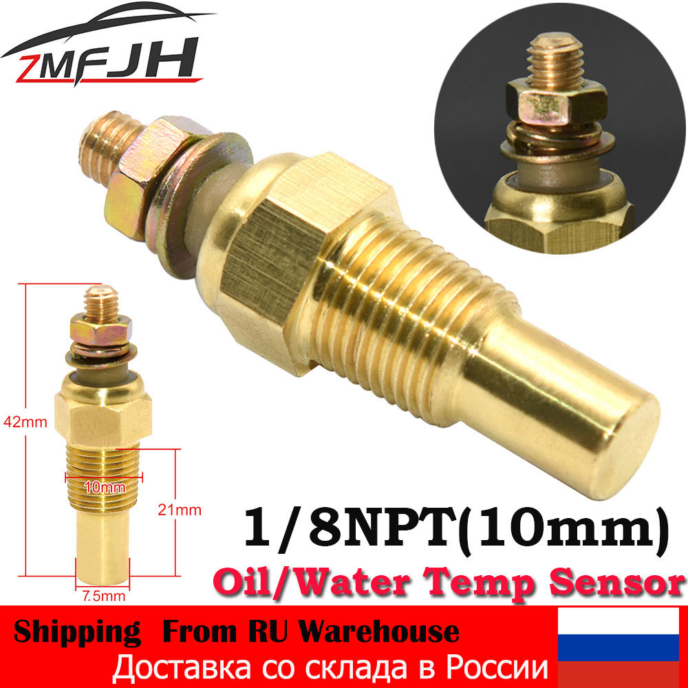 Sensor Suhu Oli & Sensor Suhu Air Mobil Balap 12V 1/8 NPT Sensor Suhu Unit Pengirim Suhu Air & Oli U