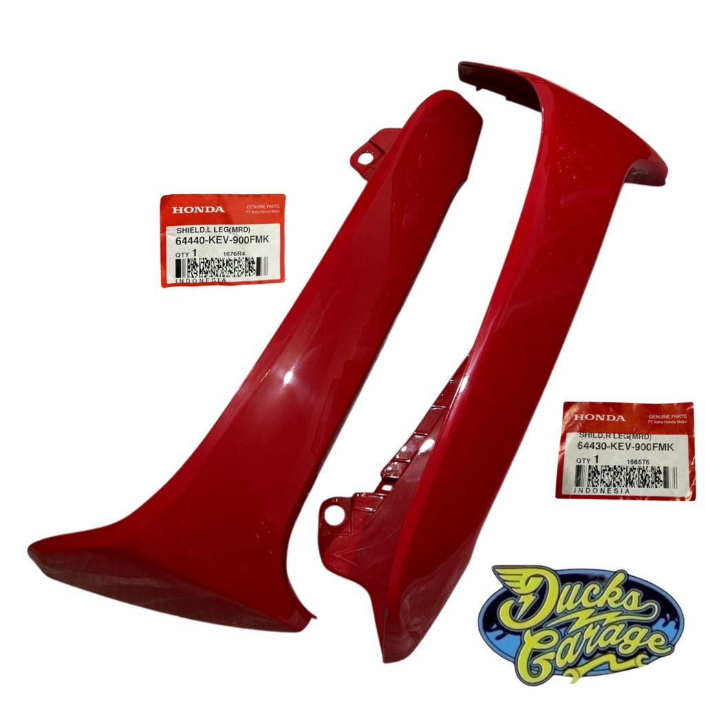 Cover Sayap Tebeng Luar Honda Supra X 100 Fit Old Lama Original MERAH 64440-KEV-900/64430-KEV-900FMK