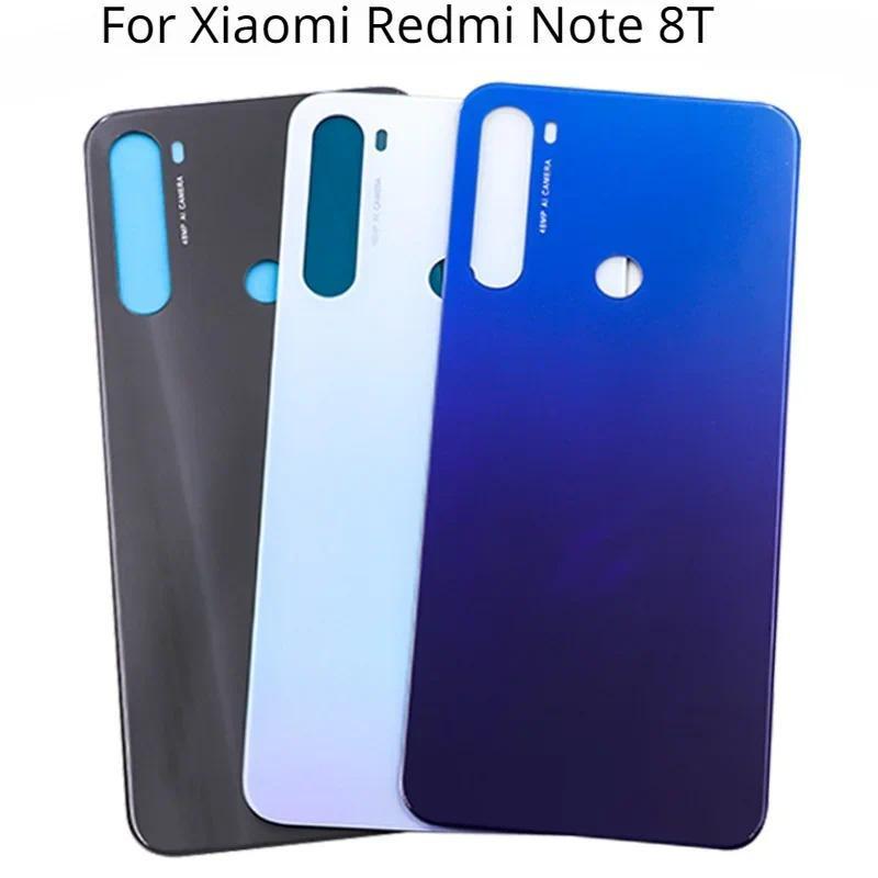 New For Xiaomi Redmi Note 8T Battery Back Cover Rear Door Note8T Glass Panel Battery Housing Case St