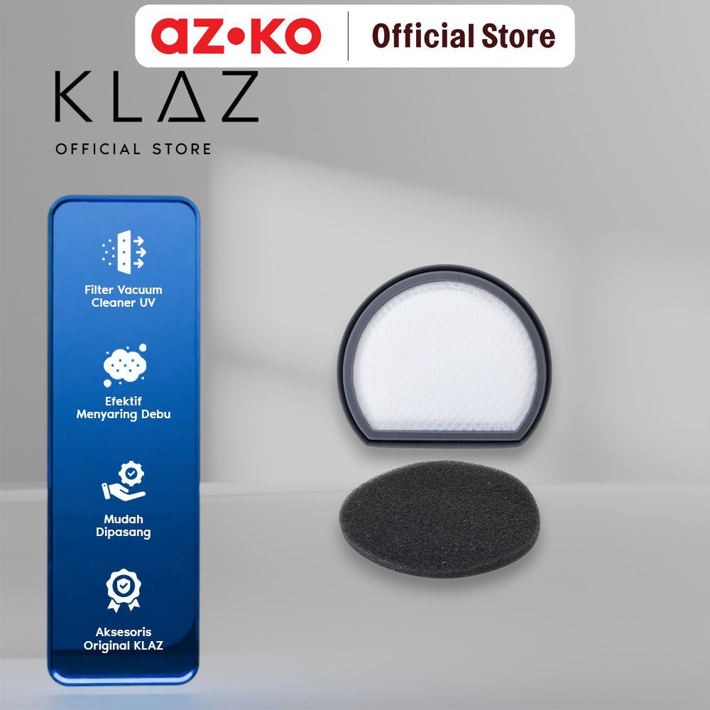 AZKO Klaz Set Filter Penghisap Debu & Pembasmi Tungau Part Penyaring Debu Vacuum Cleaner Spare Part 