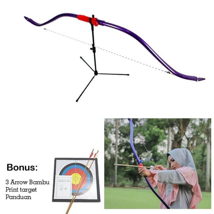 Busur Panah Horsebow pemula paket 3 arrow