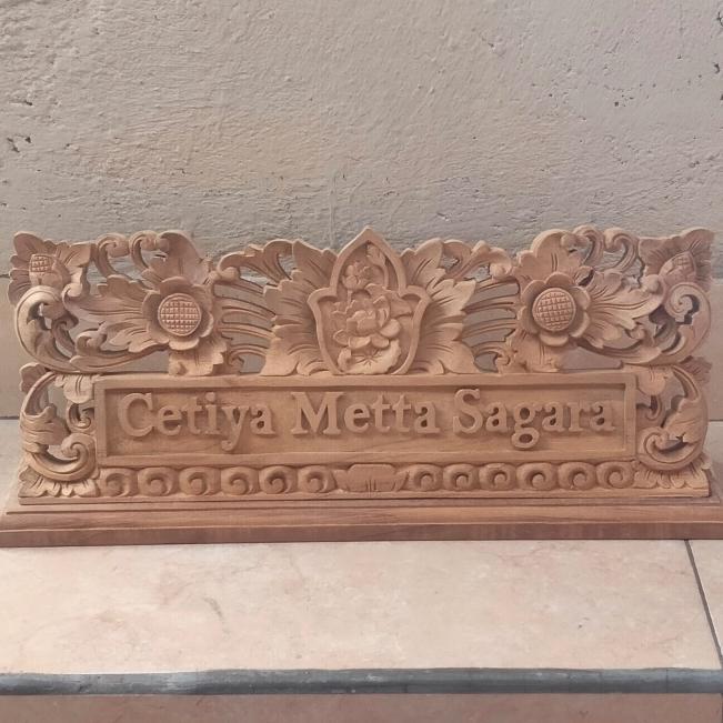 papan nama ukir Bali nama ukir bali