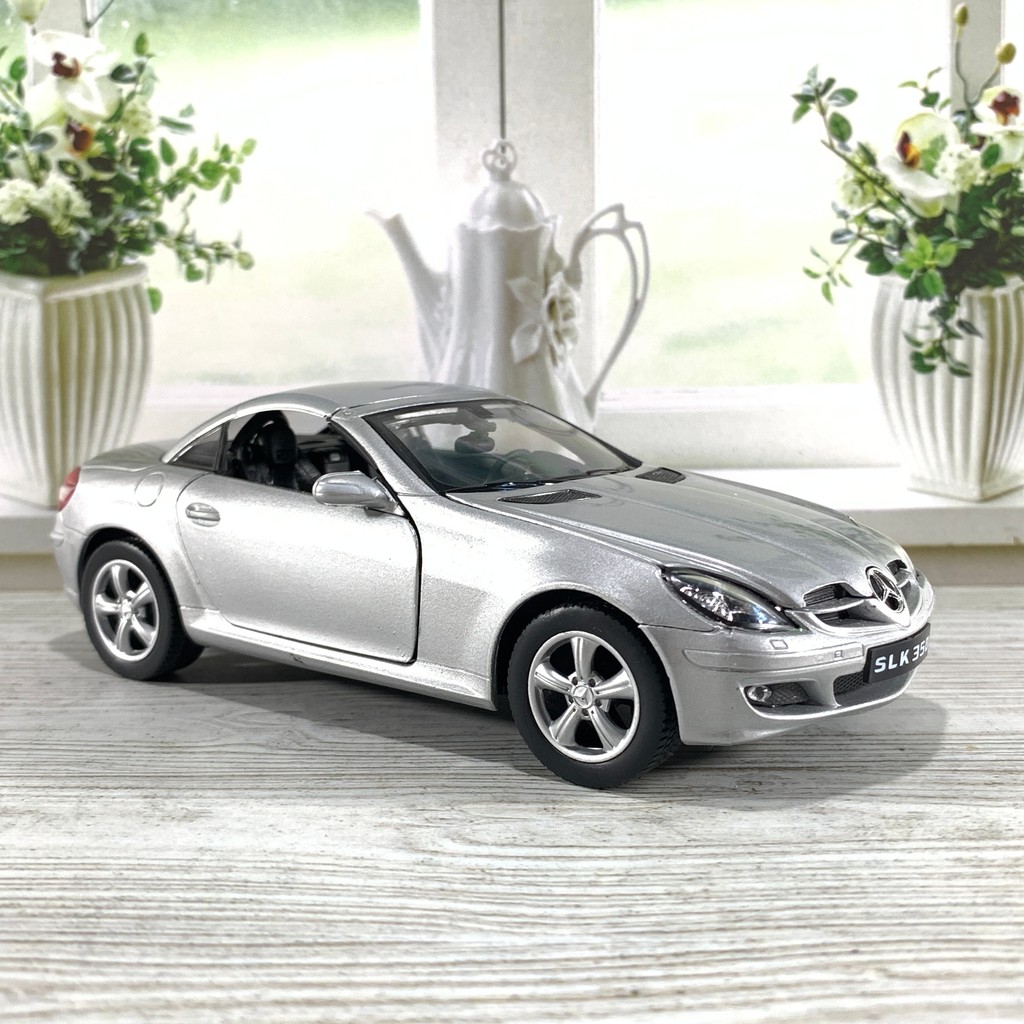 NEX WELLY 1:24 MERCEDES-BENZ SLK350 ABU SILVER  SKALA 24 DIECAST MINIATUR WELLY