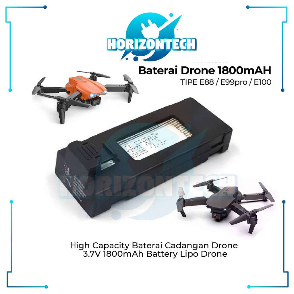 Baterai Drone E88 / E99pro / E100 Drone Battery 1800mAH