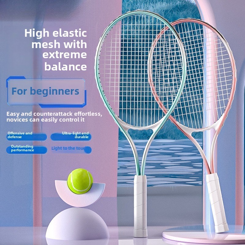 Aluminum Tennis Racket Tennis Rebound Trainer Single Tennis Training Adult Children Tennis Racket Be