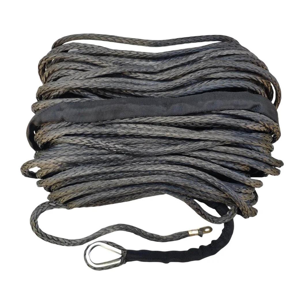 6mm*30m Synthetic Rope,ATV Winch Cable for Electric Winch, Plasma Rope,UHMWPE Rope Synthetic Rope Fo