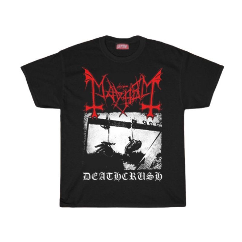 (COD) KAOS / T SHIRT / MAYHEM / KAOS BAND MAYHEM DEATHCRUSH