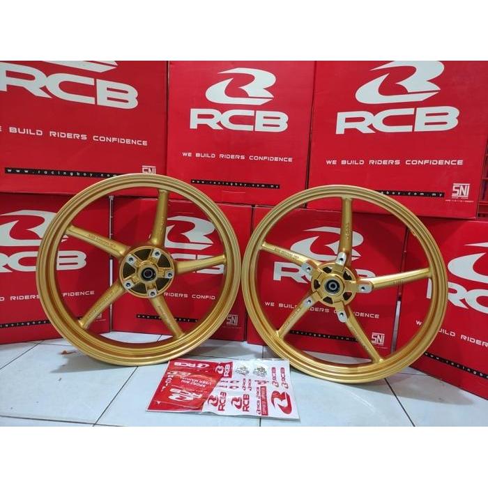 VELG RACING RCB Y15ZR MX KING / VIXION NEW SP 522 160-160 GOLD ORI RCB