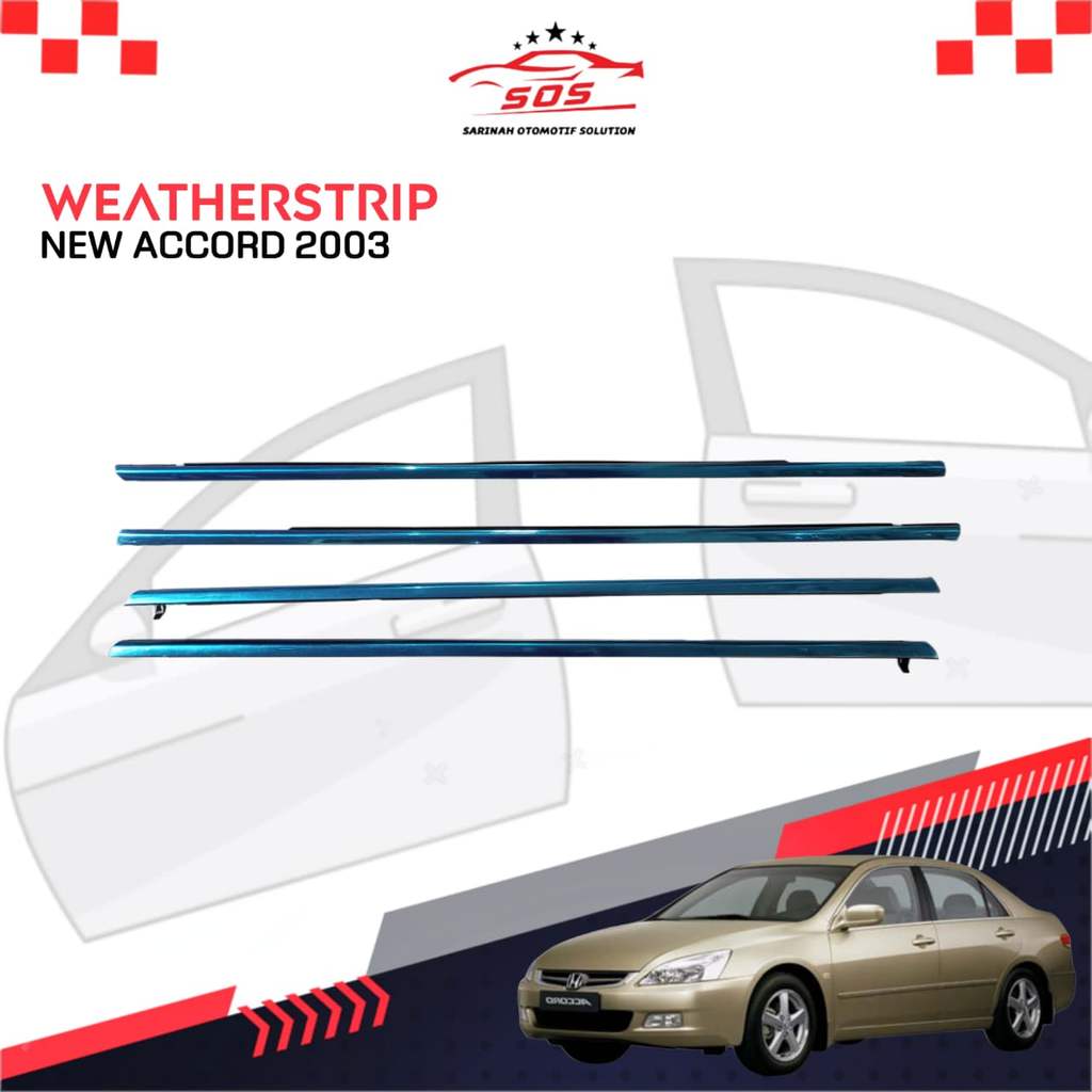 Pelipit Kaca Pintu Weatherstrip Luar Honda New Accord CM5 2003 2006