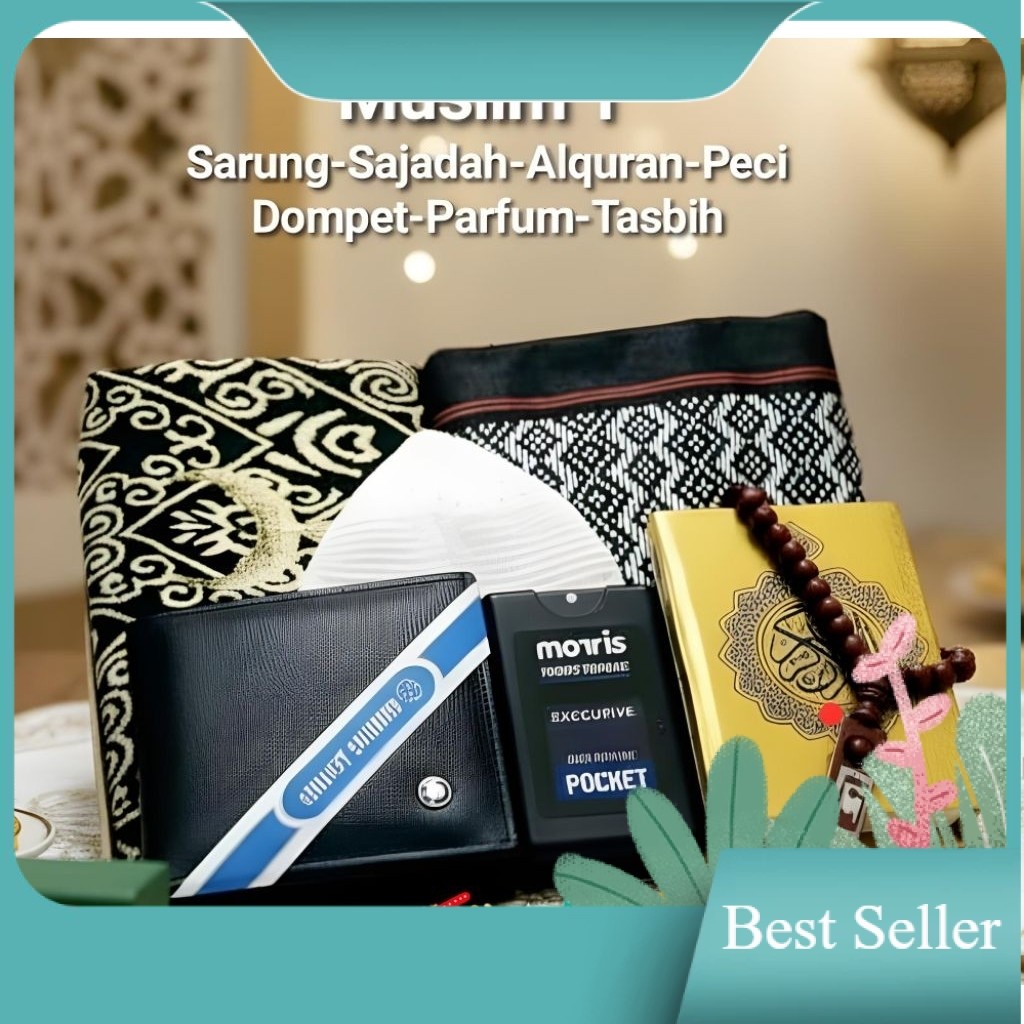 Paket Hampers Peralatan sholat cowok|gift box alat sholat cowok|Kado ulang tahun alat sholat cowok /