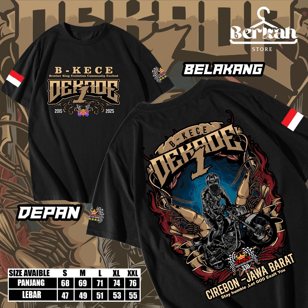 KAOS RX KING 1 DEKADE YKIS LENGAN PENDEK RR IDN