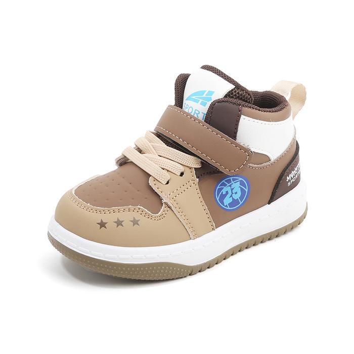 BABYPOTATO - Danny Sepatu Sneakers Anak Bayi Usia 1-5 tahun - BROWN, 31