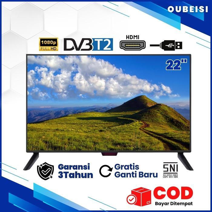 PROMO GASPOLL OUBEISI TV LED 22 inch tv led Digital tv Televisi Model -[Garansi 3 Tahun - 22inch Dig