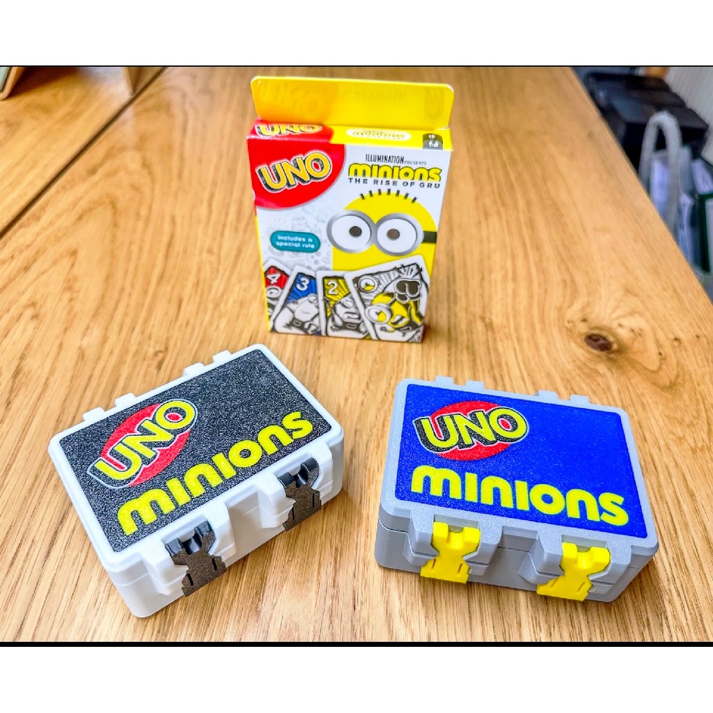 Case tempat kotak kartu card holder uno minions storage box