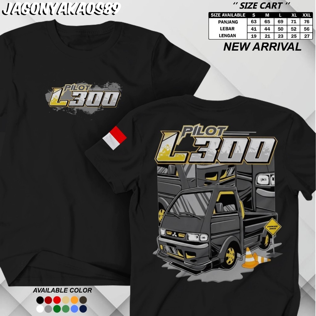 KAOS DISTRO PRIA PILOT L300 DRIVER MUDA KAOS KEREN ATASAN SANTAI ADEM PRIA DEWASA