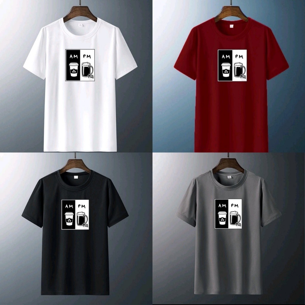 COD (Dikirim dalam 24 jam)MIEMIE. Kaos pria dewasa lengan pendek motif simple baju cowok keren terba