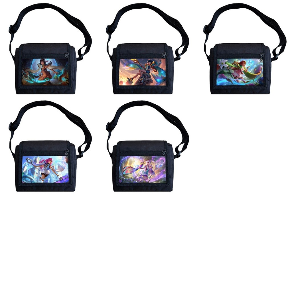 Tas Selempang Mini Arfachi Bahan Kanvas Waterproof Pria Wanita Motif Mathilda MLBB Mobile Legend