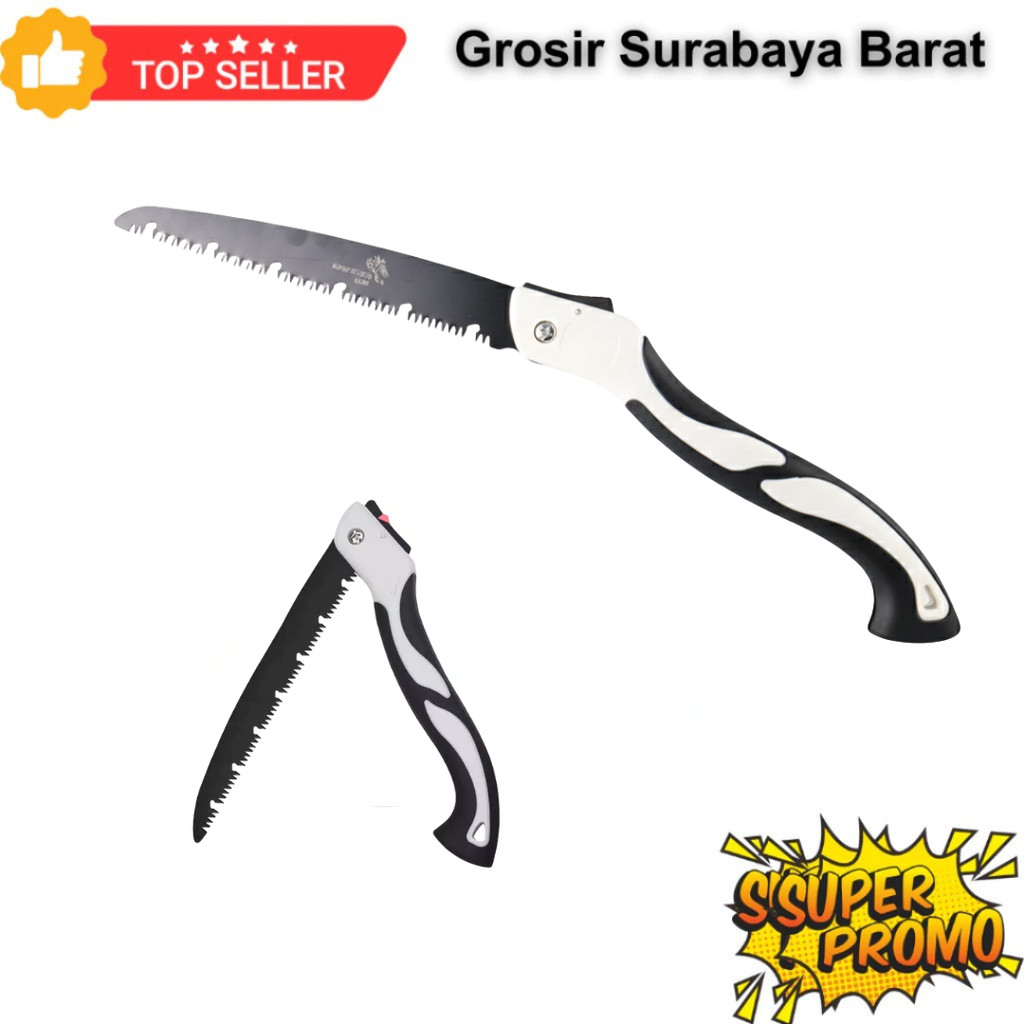 Gergaji Lipat Pemotong Kayu Pohon Portable Panjang KN TAJAM - Gergaji Pruning Serbaguna