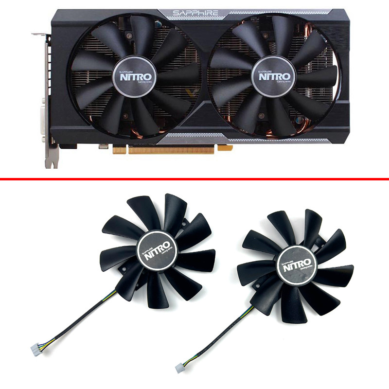 NEW Cooling Fan 100mm 4pin GAA8B2U For  Sapphire R9 380 380X 2G4G D5 Graphics Card Replacement Fan