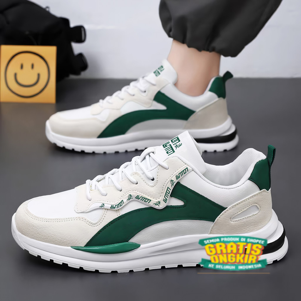 [JUAL RUGI] LVR Haechan Sepatu Sneakers Pria Original Sepatu Casual Olahraga Cowok Sport Running LV0