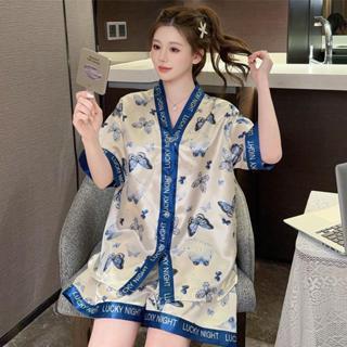 Baju Tidur Satin Baju Pakaian Piyama Tidur Wanita Import Kekinian/baju dinas malam wanita hot/baju t