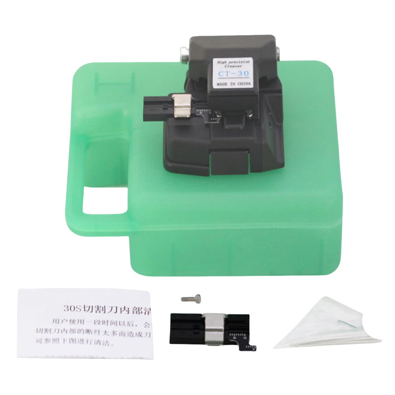 High Precision FTTH Optical Fiber Cleaver Stripping Cutter Tool Fiber Optic Cleaver Cutter CT-30 Fib